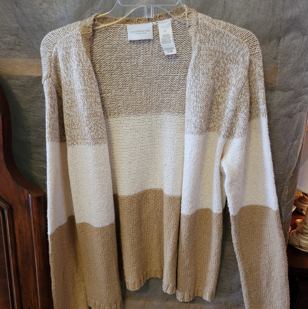Liz Claiborne open cardigan size M